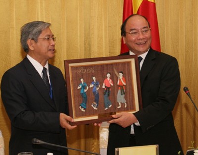 Deputy PM Phuc receives delegates to VN–Lao People’s Friendship Association - ảnh 1